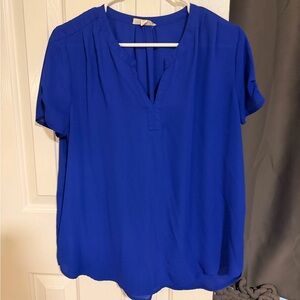 Pleione Royal Blue Blouse
